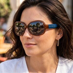 Marc by Marc Jacobs Tortoise and Blue Sunglasses